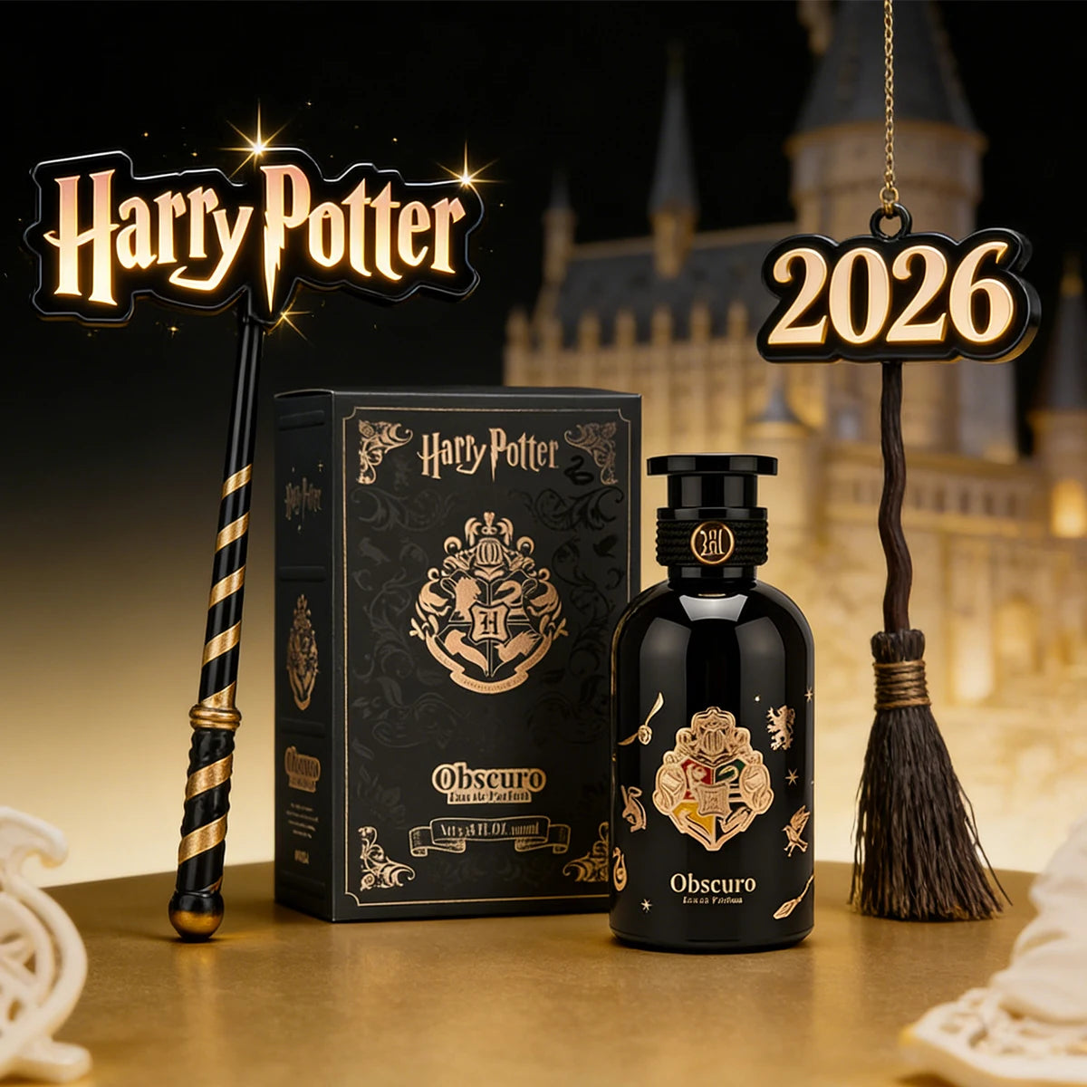 Miniso Harry Potter Obscuro Eau de Parfum 100ml, Floral Spicy Scent with Saffron, Amber, Vanilla, Clean, Vegan, Cruelty-Free, Unigue Single Item Floral Scents Perfume for Women's Fragrance Enthusiasts