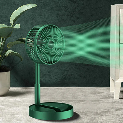 Desktop fan charging model, long endurance USB foldable mini retractable fan, dormitory portable desktop electric fan