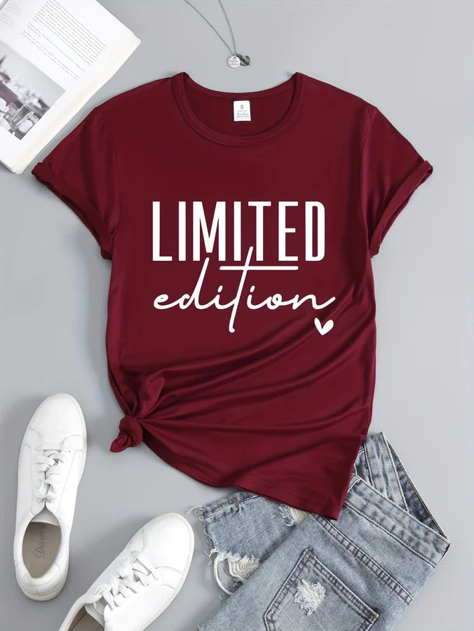 Limited Edition Letter Graphic T-Shirt