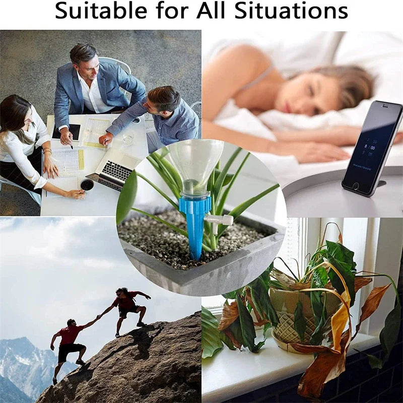 Automatic Drip Irrigation Watering System Plant Dripper Spike Kits Garden Self Watering Planter Insert Plant Watering Devices