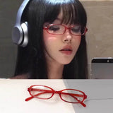 Y2K Small Oval-Square Fashion Glasses — view 7