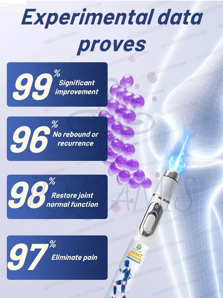 Blue light therapy relieves discomfort in hands, knees, and the whole body; suitable for everyone.