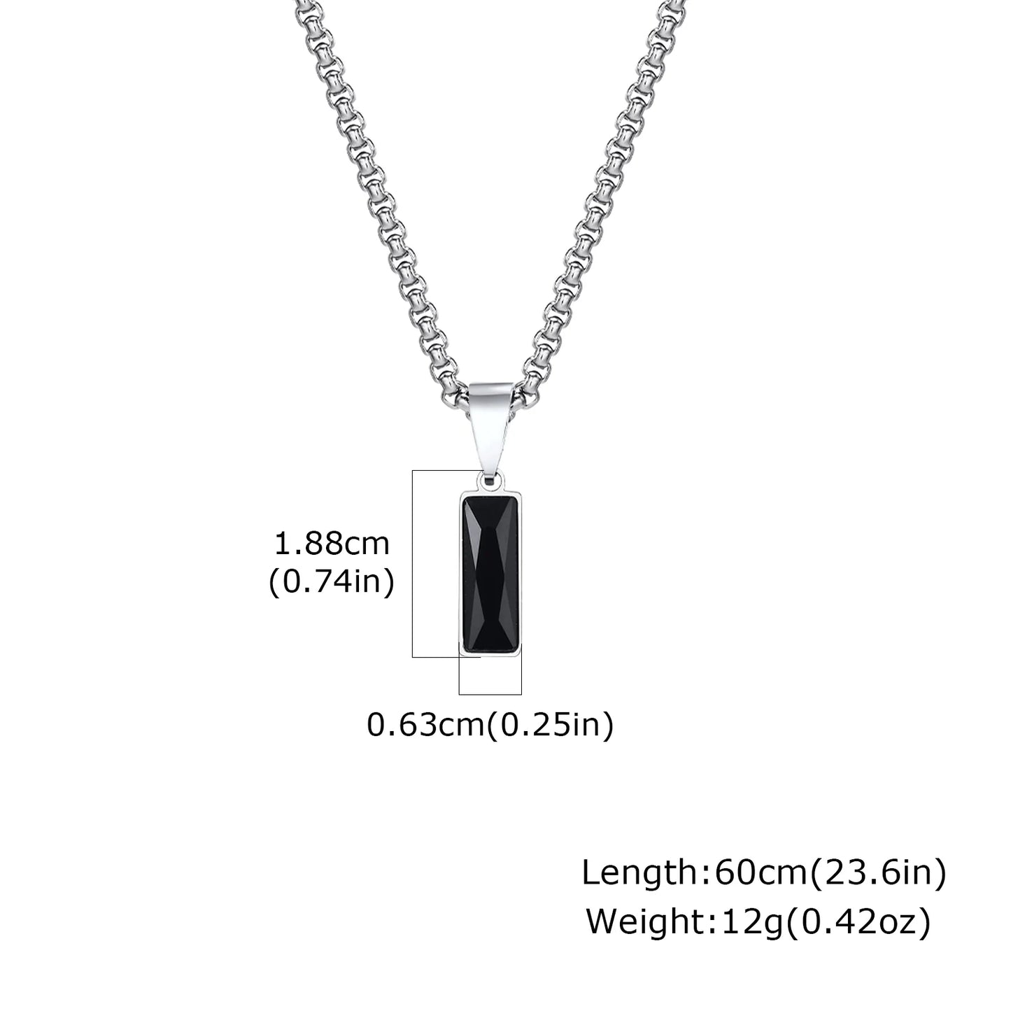 Men's Silver Color Geometric Pendant Necklace, Non Fading Stainless Steel Compass Necklace with Chain, Stylish Jewelry Gifts