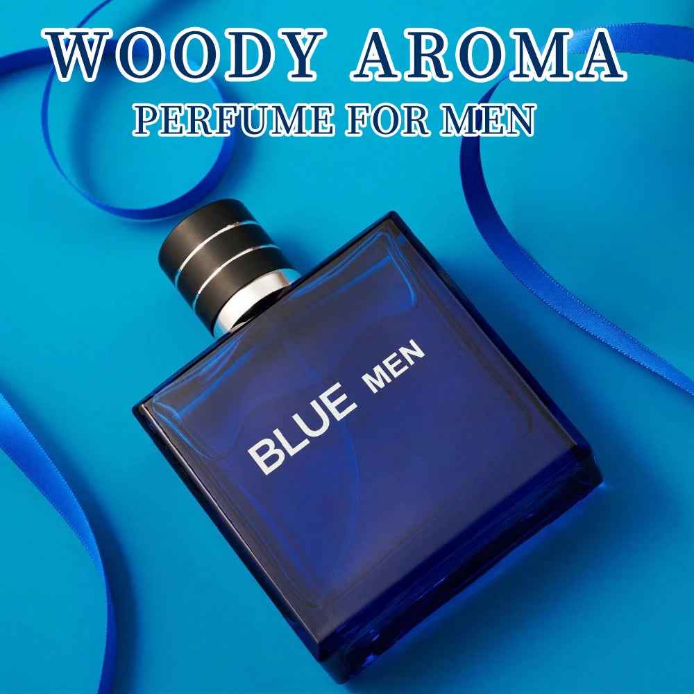3.4 oz men's eau de toilette spray, durable perfume, lemon mint pink pepper flavor, very suitable for dating, daily life, partie