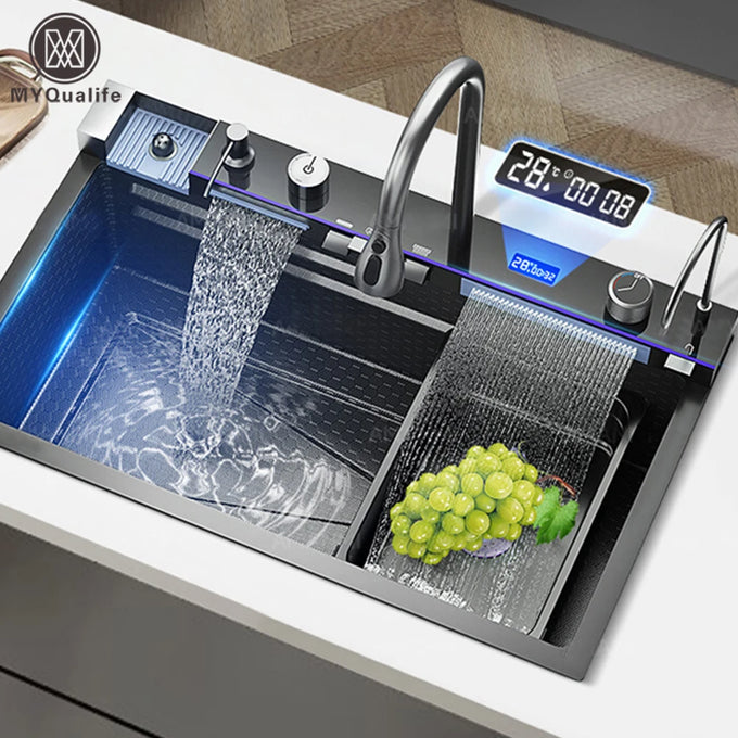 Waterfall Kitchen Sink & Faucet Set — product image