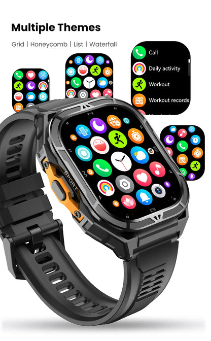 New For XIAOMI Sport Wristband Built-in GPS&Compass BT Call Smartwatch Altimeter Health Monitoring 3ATM Waterproof Swim Watches