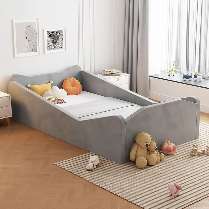 Animal-Ear Toddler Floor Bed — product image