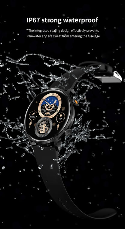 2026 New Smartwatch Women AMOLED HD Screen Always On Display Bluetooth Call IP68 Waterproof GPS Smart Men Watch For Android ios