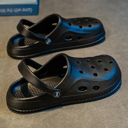 YUYIN Mens Summer Beach Sandals Casual Garden Clogs Outdoor Wide Toe Cross Sandals for Ladies Non Slip House Shower Slippers