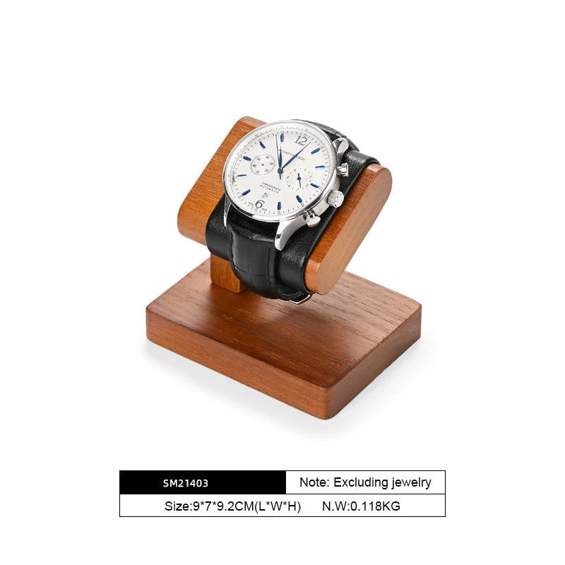 MISHITU T-shaped Watch Stand Wooden Jewelry Watch Display Stand Watch Storage Holder Bracelet Jewelry Display Watch Storage Rack
