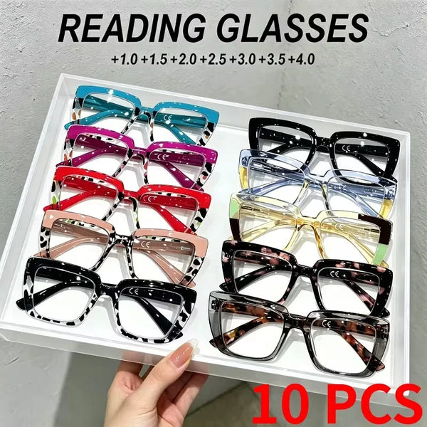 Colorful Cat-Eye Reading Glasses Set — view 1