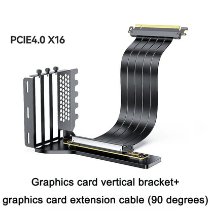 PCI Express 3.0/4.0 x16 to x16 Gen 4 GPU Double Reverse Graphics Card  Extension Cable Riser Card For ITX gold-plated Connector