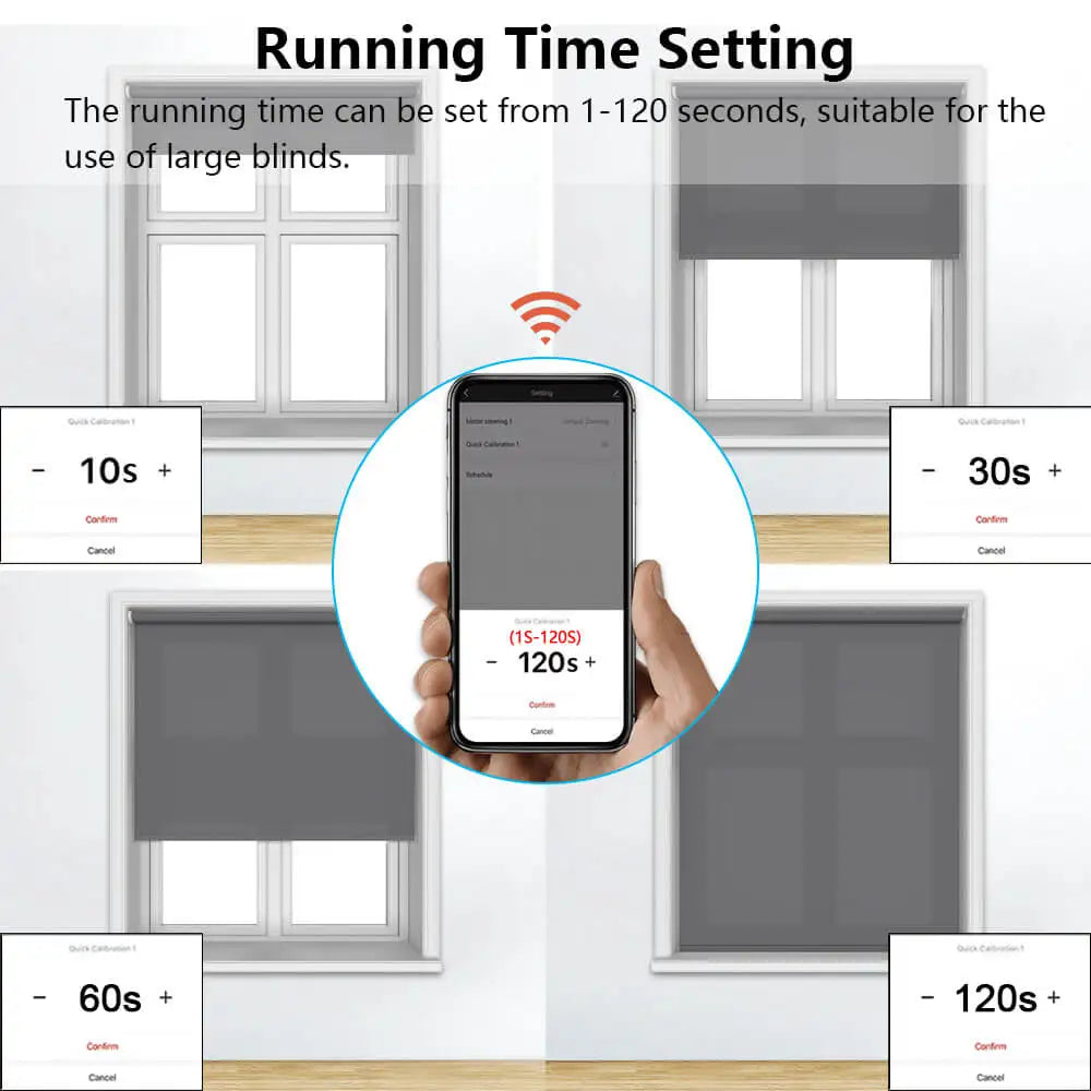 LoraTap WiFi Curtains Blinds Roller Shutter Switch Backlight Tuya Smart Life App Remote Control Google Home Alexa Voice