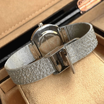 Brand Watch Fashion Beimu Face Women's Watches Waterproof Milan Strap Adjustable Female Quartz Wristwatches Free Box  gift