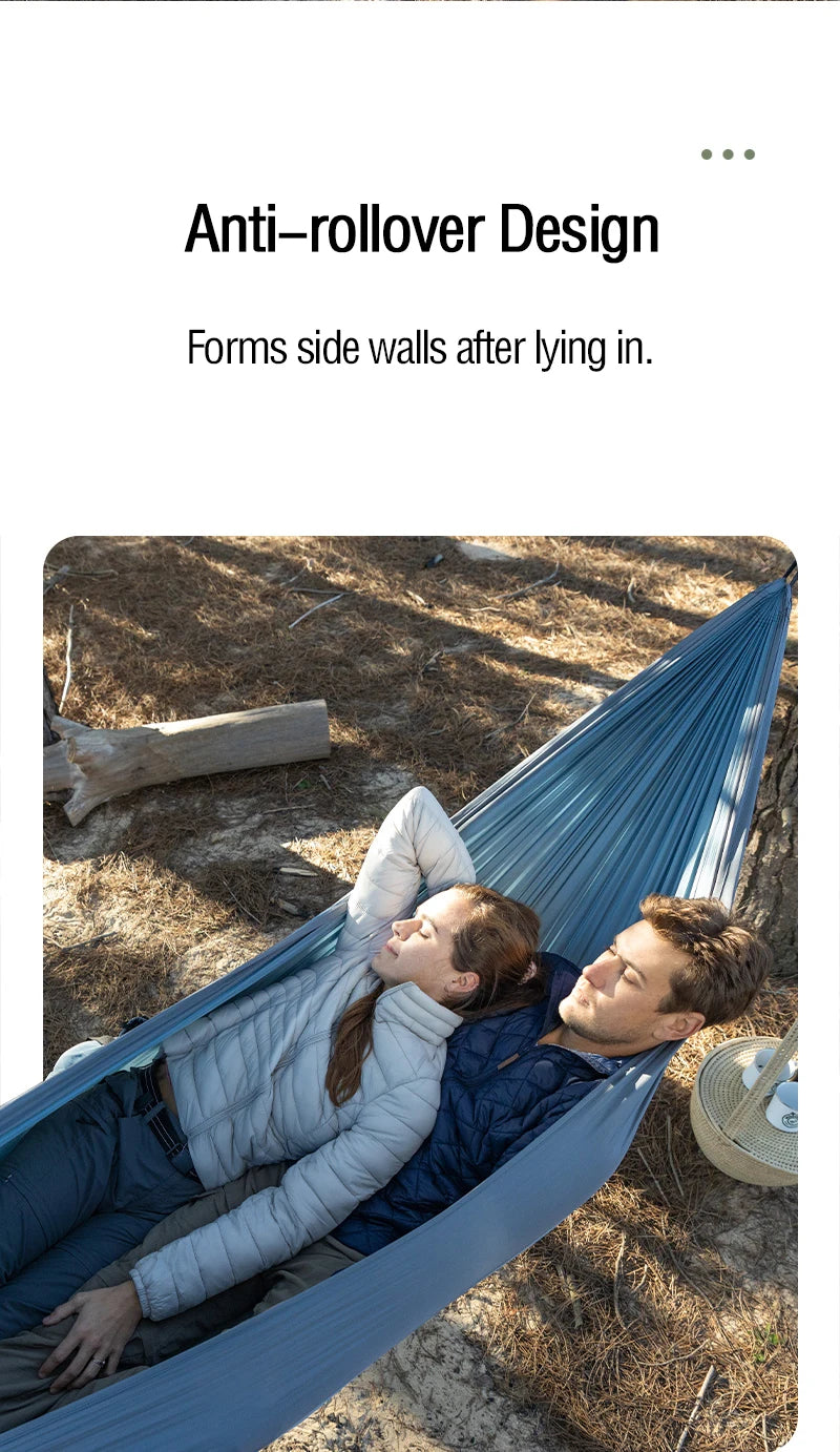 Naturehike Hammock Ultralight 2 Person Hammock Tear Resistance Hanging Bed Portable Hunting Hammock Sleeping Swing Hammock
