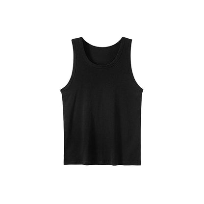 1/3 Pack Four Seasons Men's Cotton Joker Vest Teenagers Simple Fit Sports Fitness T-shirt Middle-aged Casual Sleeveless Shirt