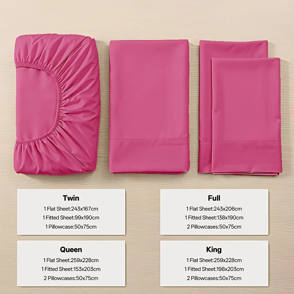 Cooling Bamboo Bed Sheet Set-Bamboo Bed Sheet-Ultra Soft & Breathable Daybed Set-Deep Pocket Up to 16" Hotel Soft Bedding-Perfect for Hot Sleepers Bamboo Bedding Sheets Set - Double Stitching, Lifetime Quality Promise