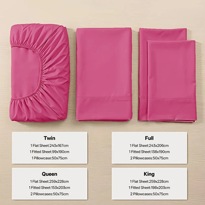 Cooling Bamboo Bed Sheet Set-Bamboo Bed Sheet-Ultra Soft & Breathable Daybed Set-Deep Pocket Up to 16" Hotel Soft Bedding-Perfect for Hot Sleepers Bamboo Bedding Sheets Set - Double Stitching, Lifetime Quality Promise