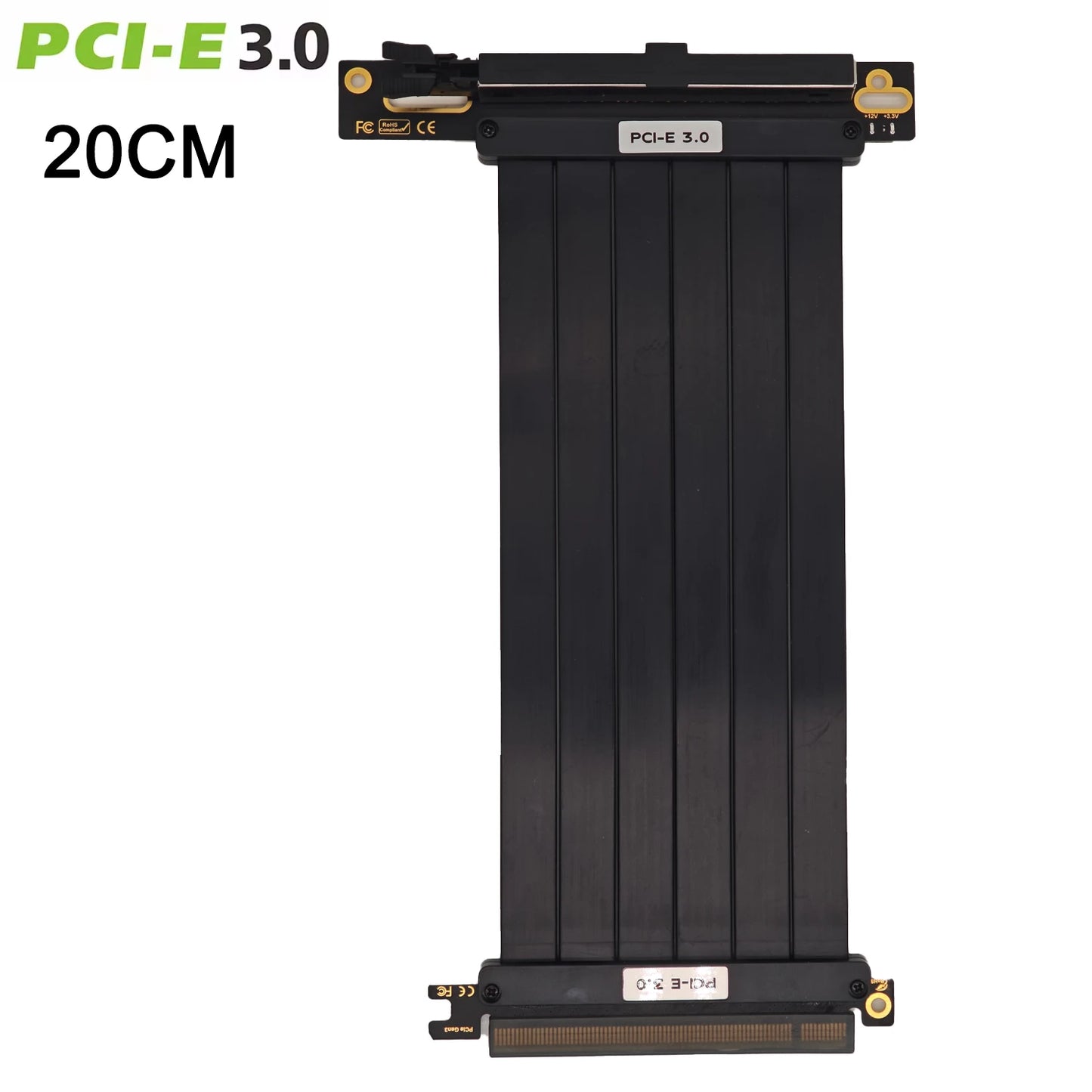 PCI Express 3.0/4.0 x16 to x16 Gen 4 GPU Double Reverse Graphics Card  Extension Cable Riser Card For ITX gold-plated Connector