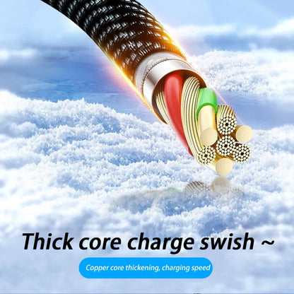 120W Dual USB C Digital Display Cable PD Fast Charging USB Type C to Type-C Cable For iPhone 17 Pro Max Plus Xiaomi Macbook iPad