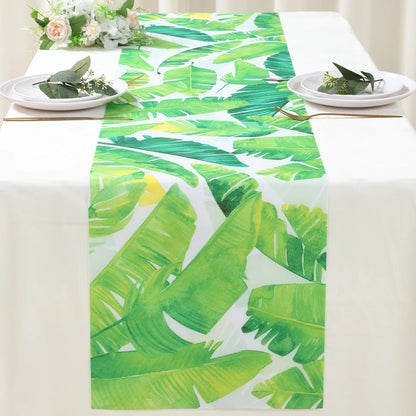 Hawaiian Garland Table Runner Hawaii Luau Tropical Party Decor Kids Favors Tableware ALOHA Summer Beach Birthday Party Supplies