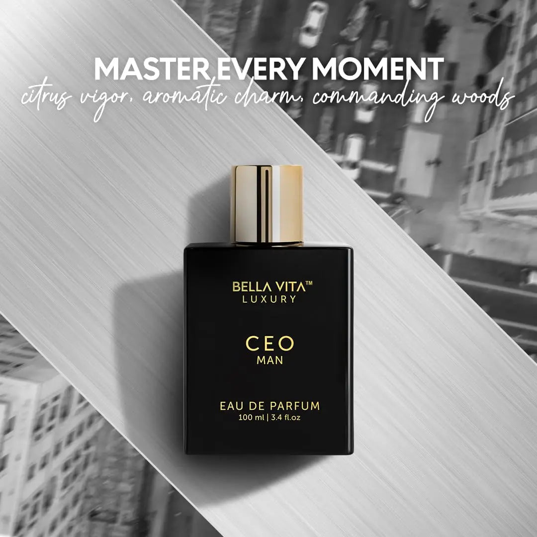 BellaVita Luxury CEO Man 100ml EDP Unisex Perfume Long Lasting Honey Oud Woody Spicy Bold Intense Signature Scent Buy Now!
