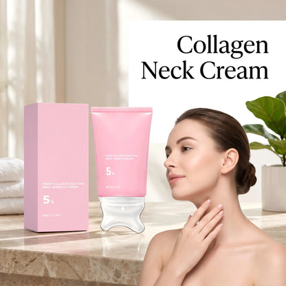 5% PDRN Collagen Neck Cream Firming Lifting Smoothing Neck Fine Lines Hydrating Restores Elasticity Improve Dryness Skin Care