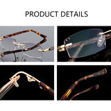 Begreat Rimless Square Reading Glasses — view 4