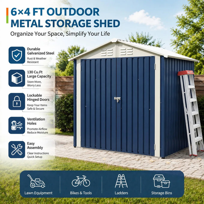 Metal Garden Storage Shed — product image