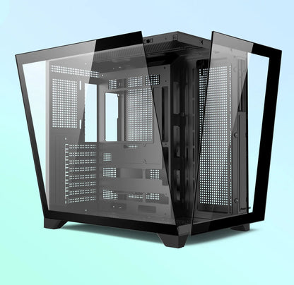 Power train Dreamland PRO PC gaming case ATX MATX ITX motherboard 360water-cooled Sea view room Double-sided glass computer case