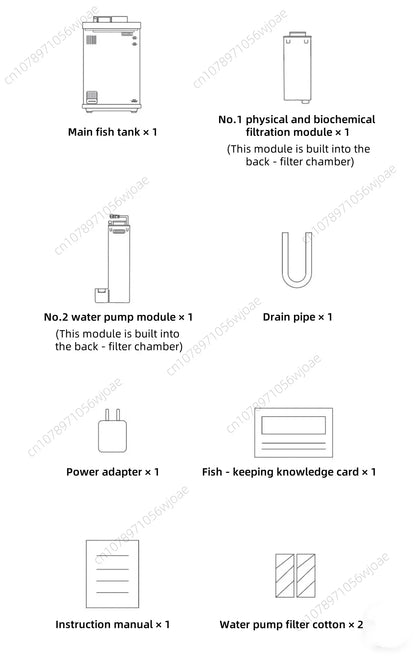 Xiaomi Mijia Smart Desktop Aquarium 10L Smart Fish Tank  App Control Feeding Pro Filtration Mi Home Compatible No Assembly