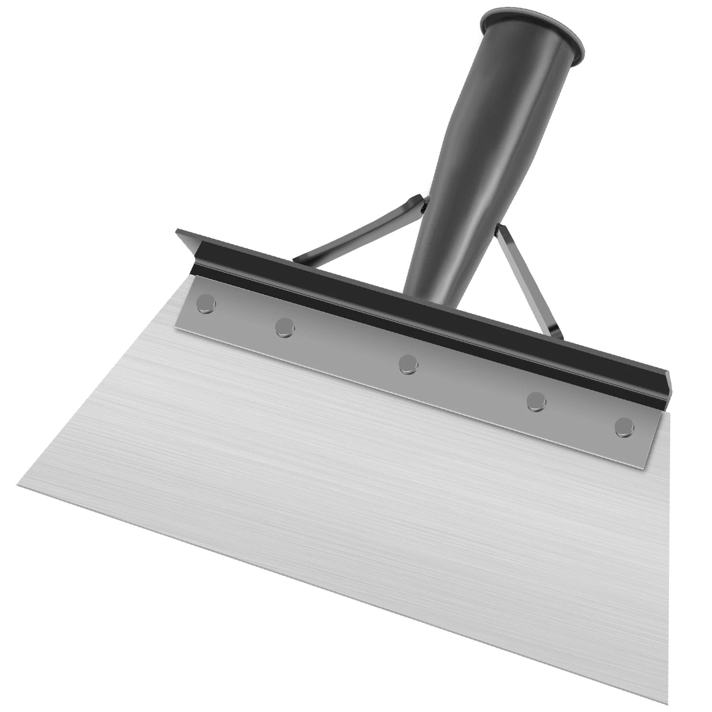 25/27/30cm Garden Shovel Heavy Duty Steel Multifunction Cleaning Spade Flat Shovel Sharp Planting Farm Weeding Tools with Gloves