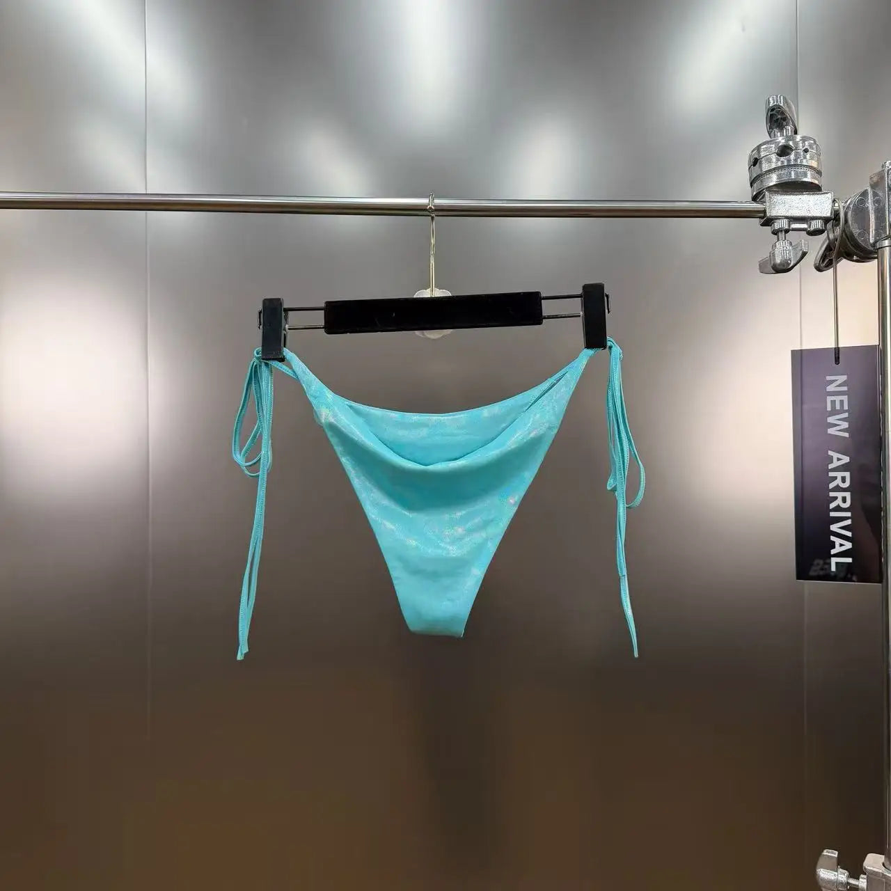 New Luxury Sequin Decorated Tie Bikini Two-Piece Swimsuit for Women Vacation Sexy Bikini Set