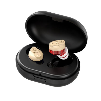 Multi-color Charging Long Life Portable Mini CIC Invisible Magnetic Rechargeable In-Ear Adjustable Hearing Aid For Deaf and Elde