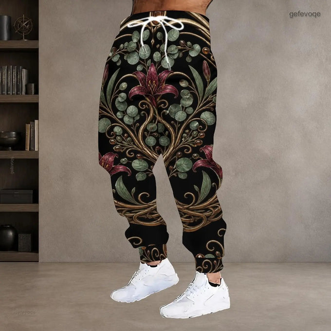 Men's Printed Drawstring Joggers — product image