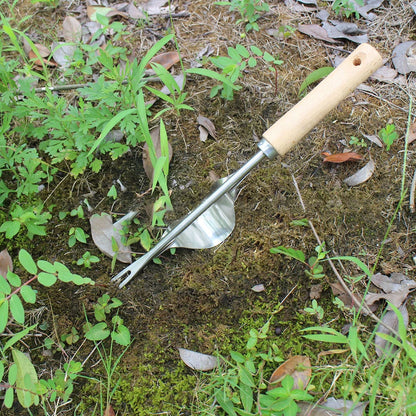 Manual Weed Remover With V-Shaped Fork Long Handle Garden Lawn Weeder Outdoor Yard Grass Root Puller Tools For Soils Loosening