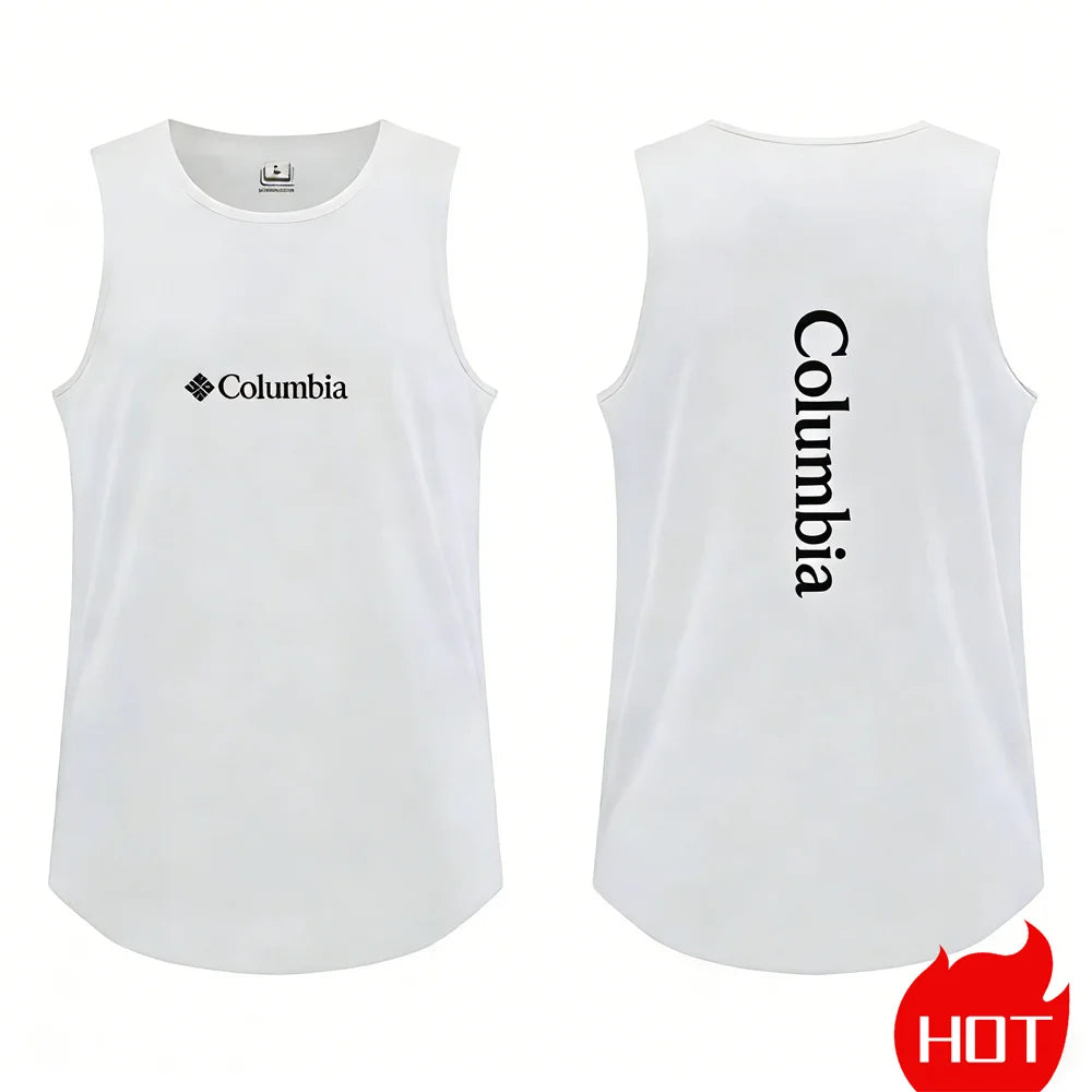 Outdoor sports round neck basketbal jerseys Breathable running vests Summer men's t-shirts and tank tops quick-dry mesh tops man