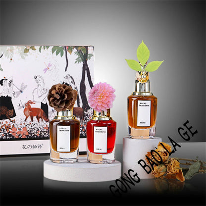 Luxury Brand Women Perfumes And Colognes Men 75ml Eau De Parfum Femme Lasting Fragrance Plant Floral Scent Spray Gift Box 3Piece