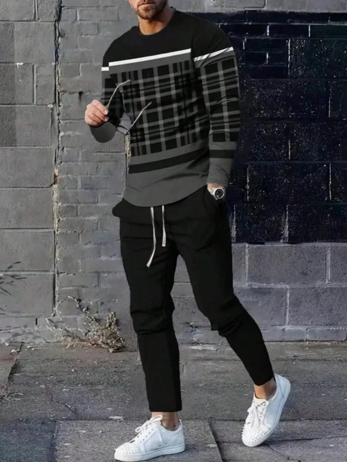 Men's Printed Top & Trouser Set — product image