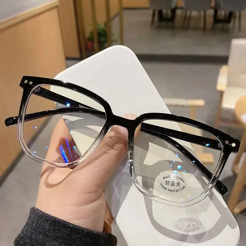 1/2/3 PCS Blue Light Blocking Glasses Fashion Square-framed Glasses Trend Campus Style Clear Black Frame Back To School Dress
