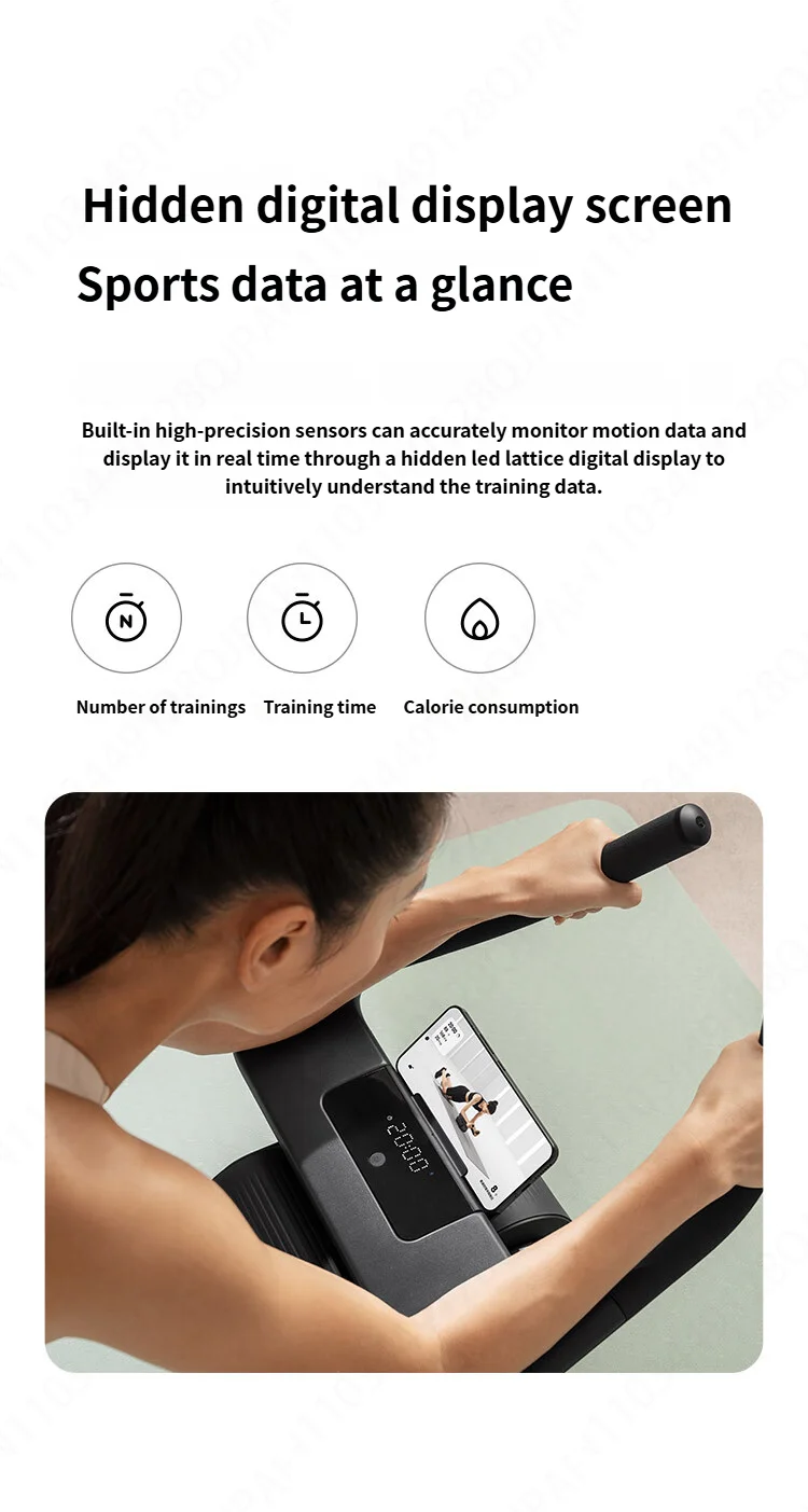 New Xiaomi Mijia Smart Abdominal Wheel Strong Load Bearing Non-Slip Roller Exercise Equipment Fitness Training For Mi Home App