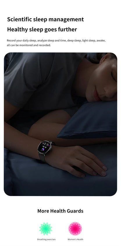 2026 New Smartwatch Women AMOLED HD Screen Always On Display Bluetooth Call IP68 Waterproof GPS Smart Men Watch For Android ios