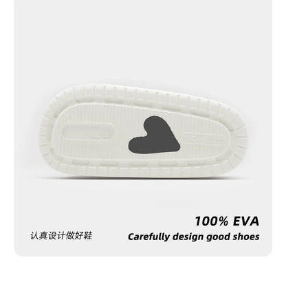 Women's Cloud Cushion Summer Slippers - Ultra-Soft EVA Slides with Thick Sole, Non-Slip Bath/Home Sandals for Indoor & Outdoor