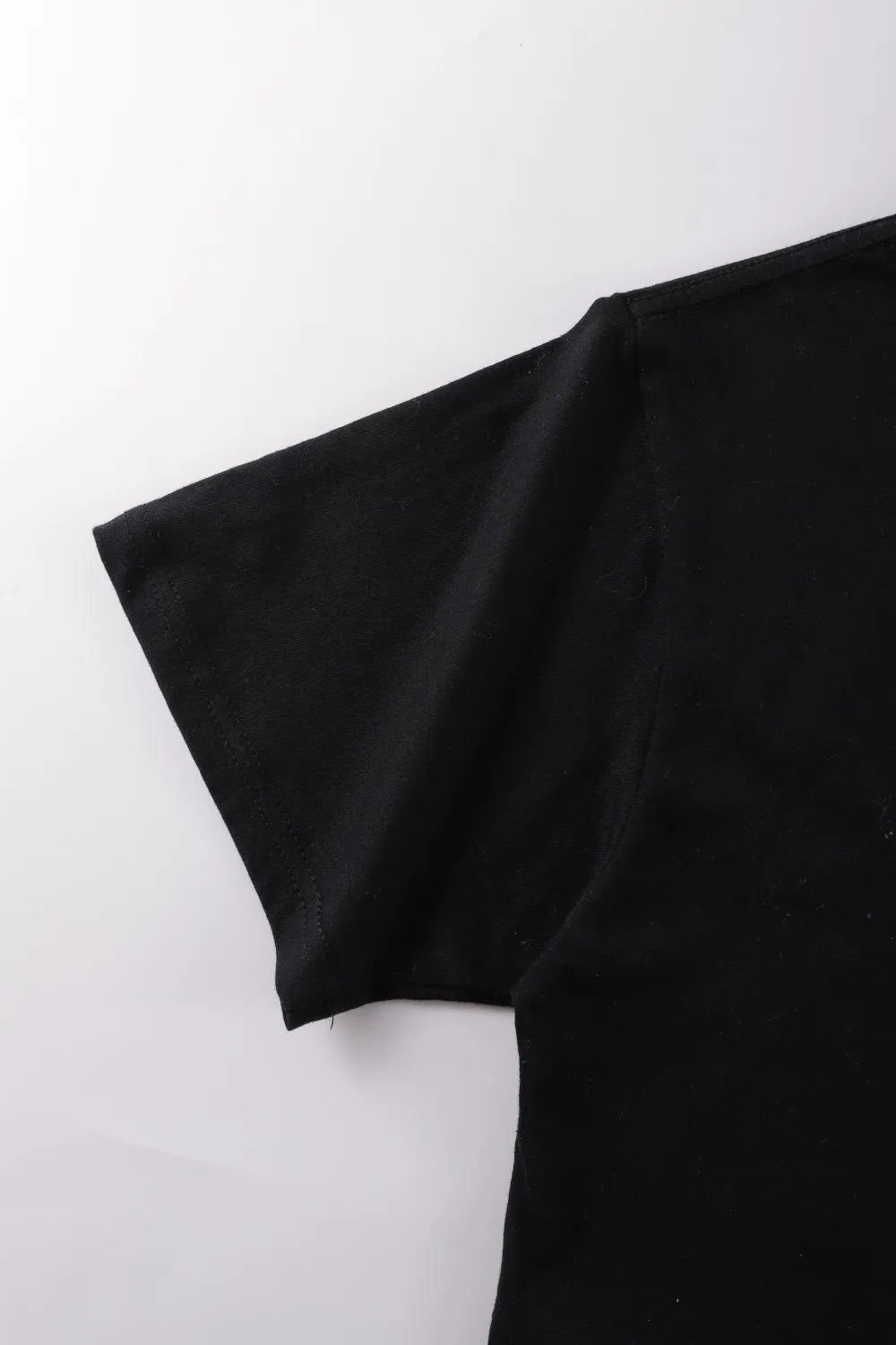 Black White Crop T-Shirt Women Cotton Soft Trendy Short Sleeve Crewneck All-Match Clothes Summer Casual Navel Exposed Tees