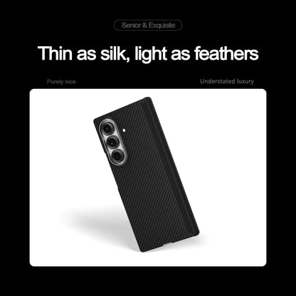 Magnetic for MagSafe Case for Samsung Galaxy Z Fold 7 W26 Aramid Carbon Fiber Cover Ultra-Thin Lightweight Armor for W26 Cover