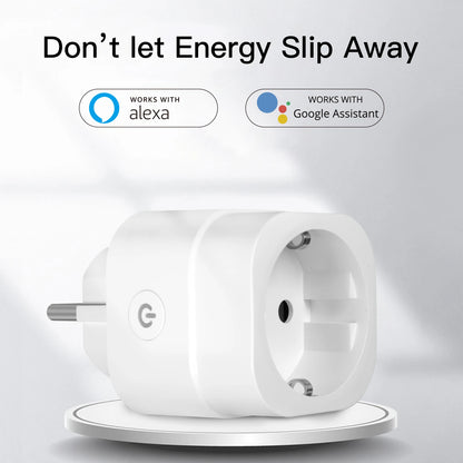 Moes ZigBee Tuya Socket Power Plug 16A Smart APP Wireless Socket Outlet Functional Energy Monitor Timer Alexa Google EU