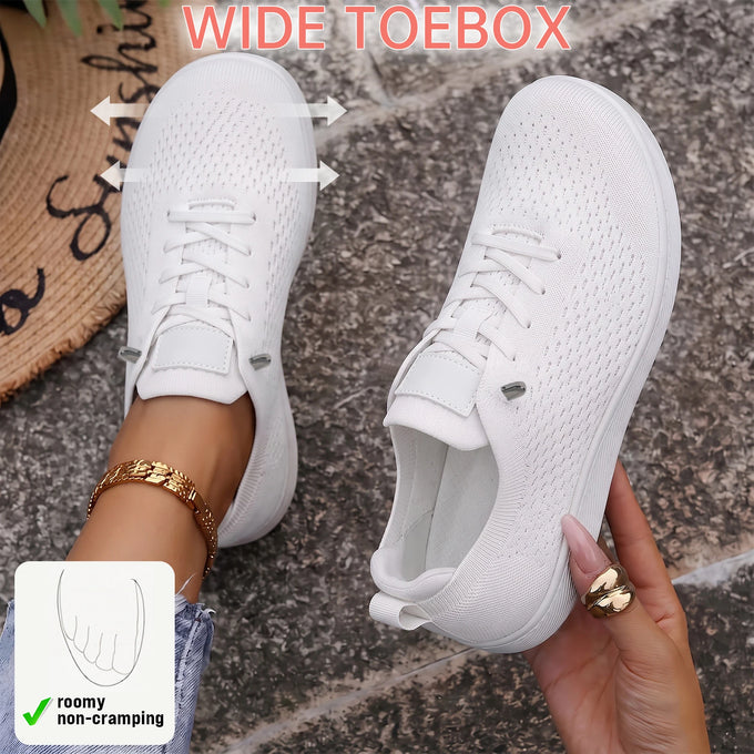 Wide-Fit Platform Lace-Up Sneakers — product image