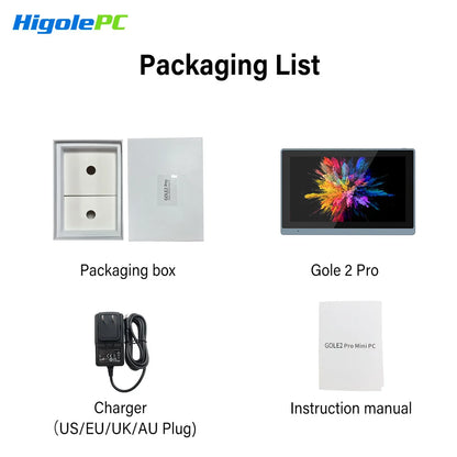 Industrial Higole Gole 2 Pro 5.5" Mini Computer Intel Win11 8/16GB RAM 4K for AI/Automation/Education Portable PC