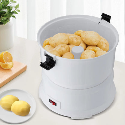 85W Electric Potato Peeler One-button Drive Automatic Peeler Spinner for Kitchens Restaurant Fast Food Shops