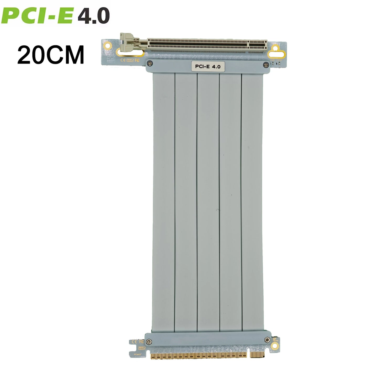 PCI Express 3.0/4.0 x16 to x16 Gen 4 GPU Double Reverse Graphics Card  Extension Cable Riser Card For ITX gold-plated Connector